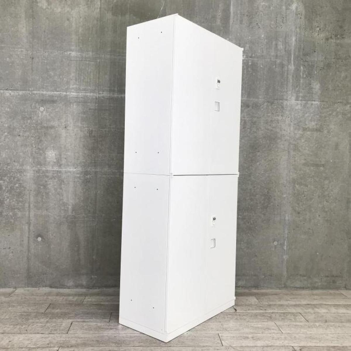 中古】レクトライン オカムラ/okamura ハイキャビネット/両開き 中古】レクトライン オカムラ/okamura ハイキャビネット/両開き