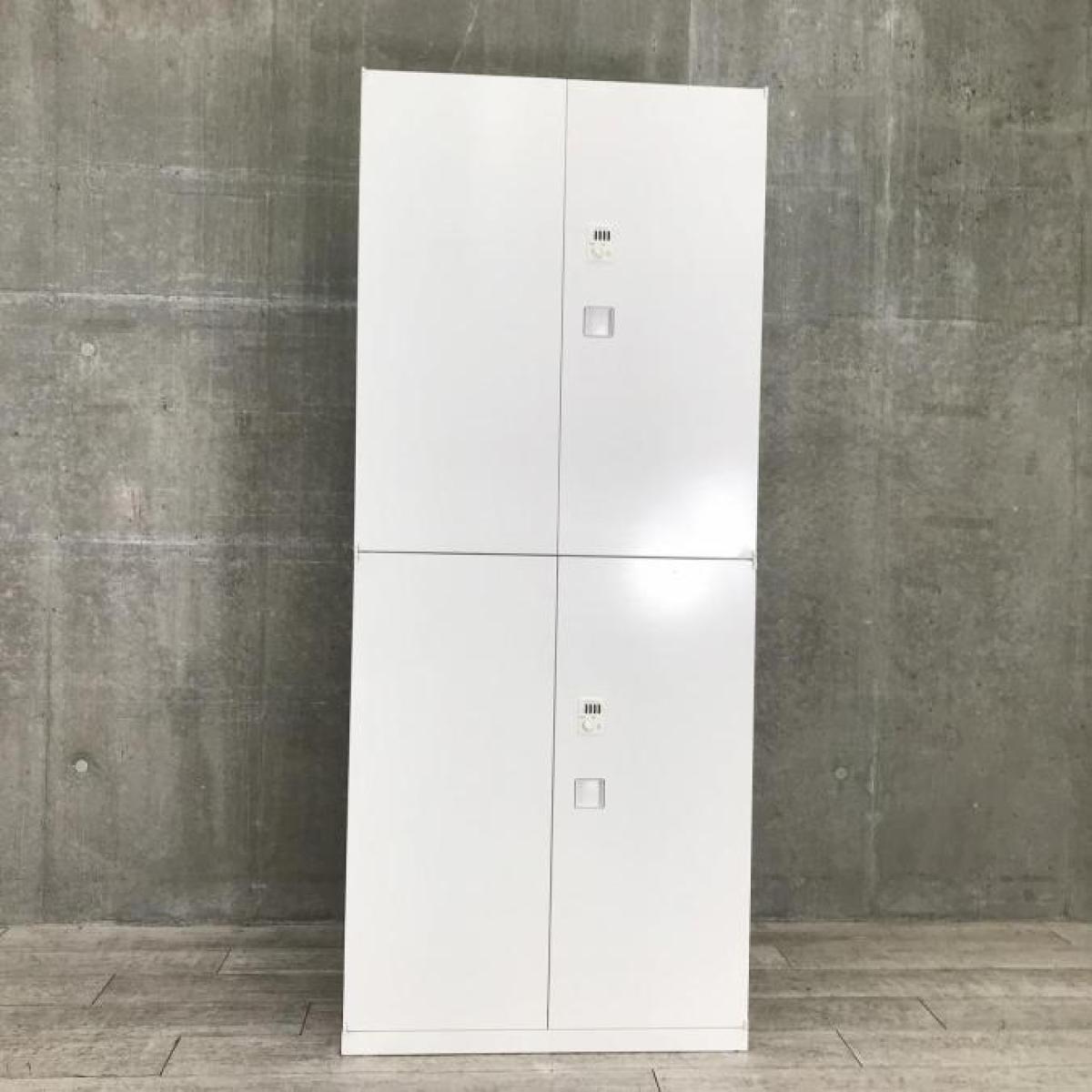 中古】レクトライン オカムラ/okamura ハイキャビネット/両開き 中古】レクトライン オカムラ/okamura ハイキャビネット/両開き