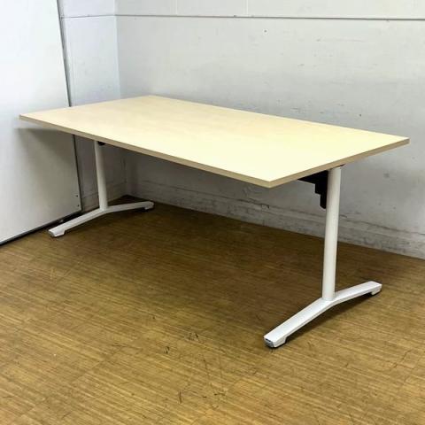 【1台入荷】コクヨ　ビエナ　W1800×D900　天板：ナチュラル　フラップタイプ　キャスター脚　4名～6名様向けサイズ