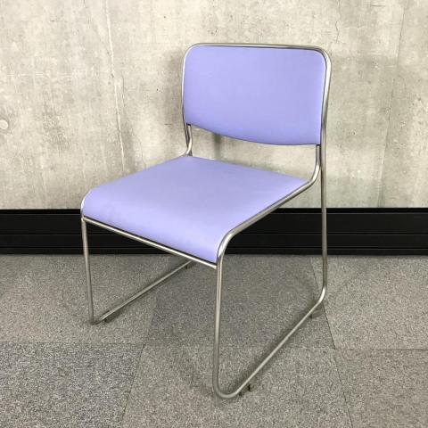 コクヨ CK-805 会議イス 垂直スタック ビニールレザー張 ステンレス脚 ミディアムベージュ CK-805V604N 1脚(メーカー直送 中古CK-805シリーズ CK-805 V6B6 N コクヨ&frasl;KOKUYO スタッキング