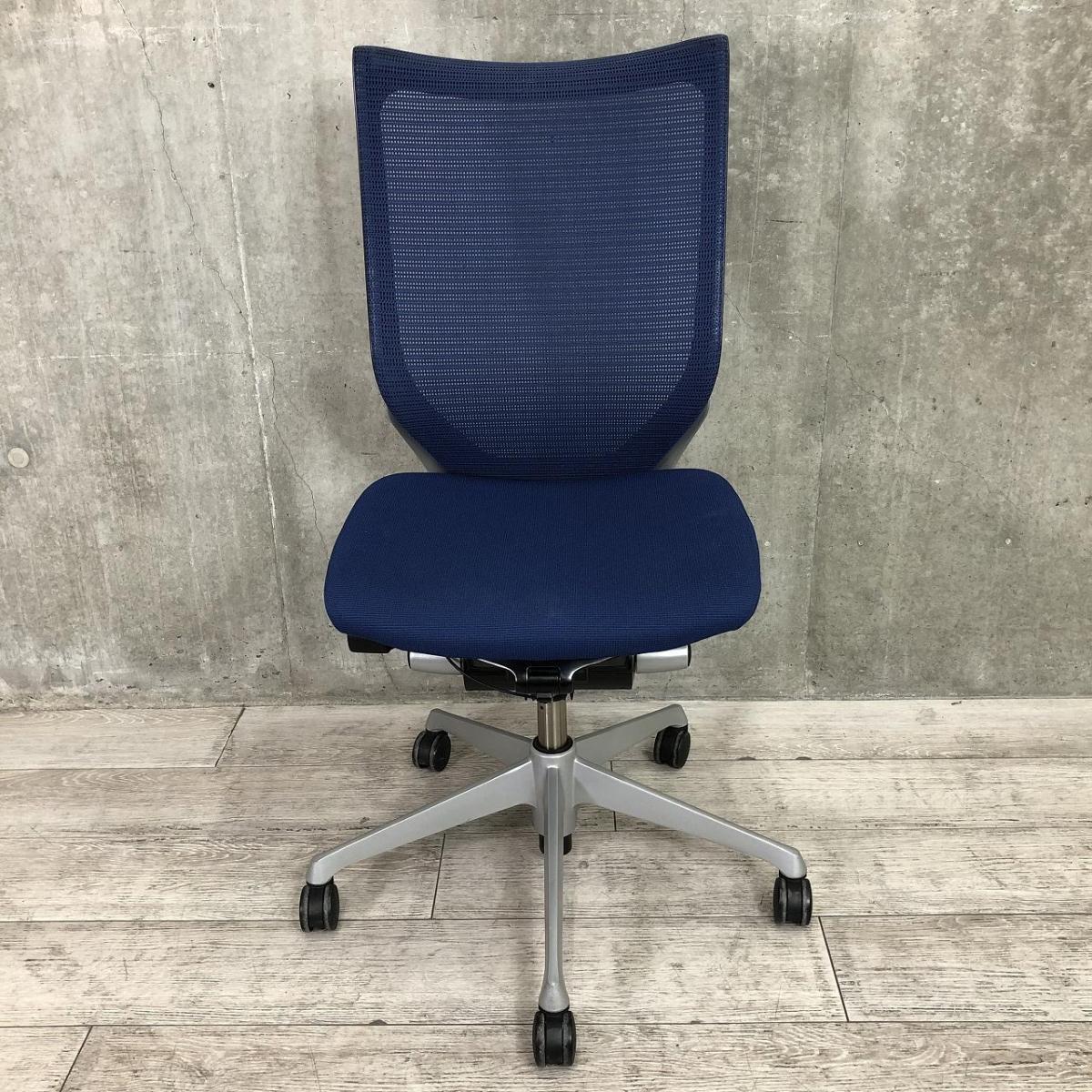 中古】バロンチェア オカムラ/okamura 肘無ハイバックチェア