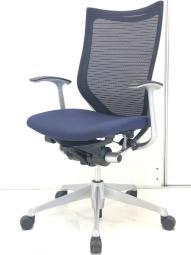 【2脚限定！】【クレジット決済優先】ハイバック！オカムラ製のバロン！　ブルー　オフィスバスターズ　梅田本店