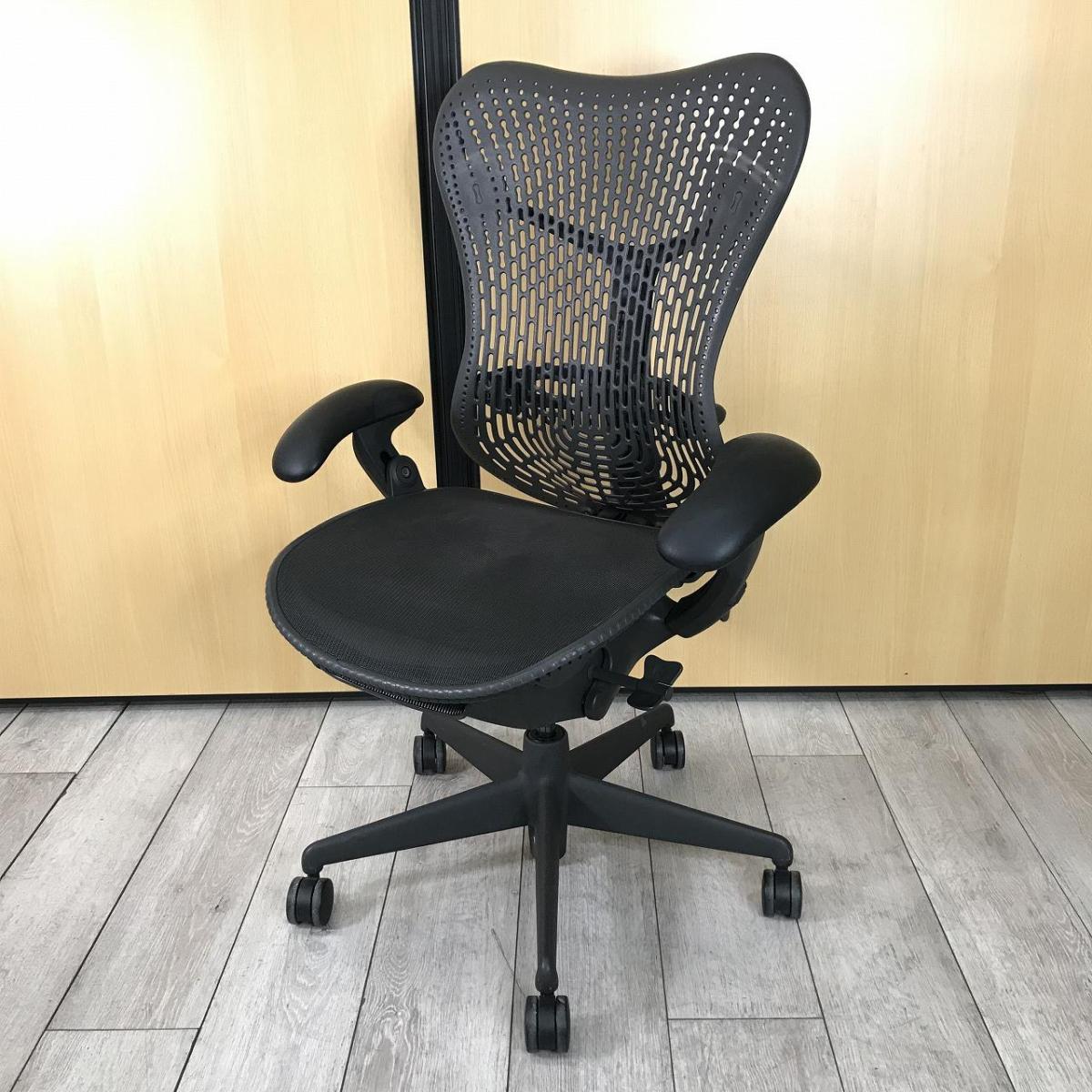 Herman Miller/ハーマンミラー ミラチェア　肘付 中古】ミラアーム Herman Miller/ハーマンミラー 肘付ハイバック