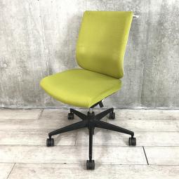 【関東倉庫在庫品】【身体の動きに合わせてフィットするチェア！】■コクヨ製　ウィザード2　肘無ローバックチェア　■イエロー【弊社使用欄：A00981945】【ECBMC】【在庫入替セール品につき限定特価！】
