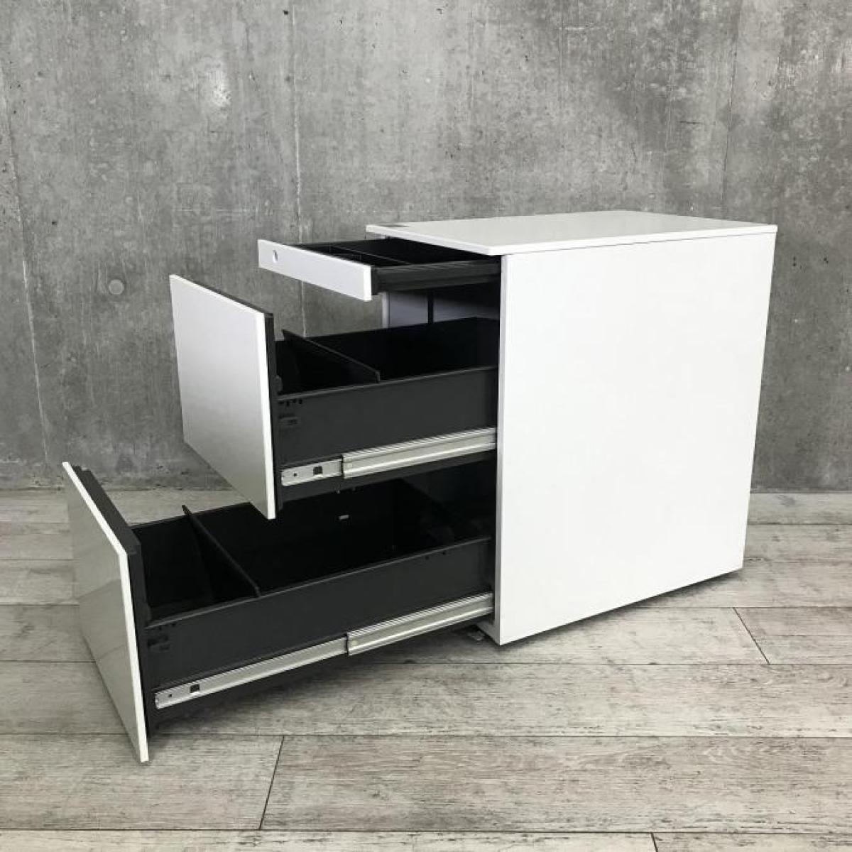 中古】プロユニット DN31CA Z975 オカムラ/okamura ワゴン3段