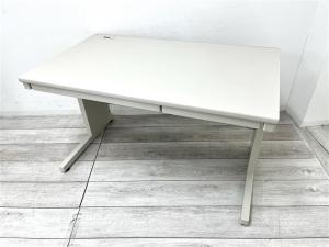 【定価約8万円】【オフィスで人気な幅1200㎜サイズの平机！】■コクヨ/BS＋　■平机(引き出し付き)　■ニューグレー