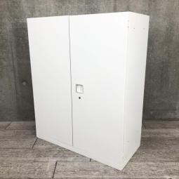 【※奥行400㎜】オカムラ（okamura）製　レクトラインシリーズ　両開き書庫　幅900㎜×奥行400㎜　色：ホワイト