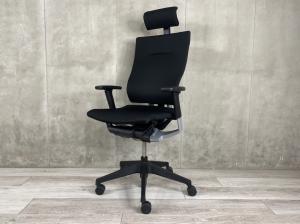 【西】《限定1脚》イトーキ　スピーナ　ブラック　ヘッドレスト付【福岡オフィス家具】【福岡中古家具】【中古事務什器】【中古チェア】【中古椅子】　熊本のオフィス用品一式ご手配可能！