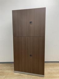 [訳アリ特価商品]オカムラ　レクトライン　木目調　ブラウン　おしゃれなカラーをお安く
※棚板がないため、カラー違いの棚板を使用しております。
