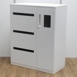 コクヨ製　エディアシリーズ　ホワイト　ホワイト天板　あると便利な逸品！　ぱっと見ではゴミ箱には見えないデザイン！　分別ダストボックス　ダストボックス！！※ボックスは付属しておりません