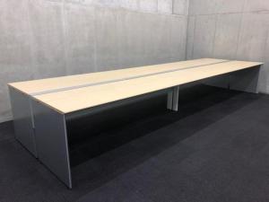 【関東倉庫在庫品】W4800サイズ(ナチュラル天板)｜コクヨ(kokuyo)｜ワークヴィスタ｜推奨：8名用～　ミーティングテーブル　会議室　フリーアドレス　レイアウト　起業　内装　改装