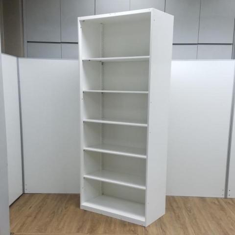 【西】【福岡西店在庫】【オカムラ製】　【レクトラインシリーズ】　【ホワイト】　【ハイキャビネット】　【H2150サイズ】　【出し入れしやすい！大容量オープンキャビネット！】【よく使う資料やカタログ収納にオススメ！】　※大型商品のため搬入経路にご注意ください！　熊本オフィス用品一式ご手配可能！
