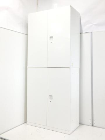 【中古】レクトライン  オカムラ（okamura） ハイキャビネット／両開き＋両開き