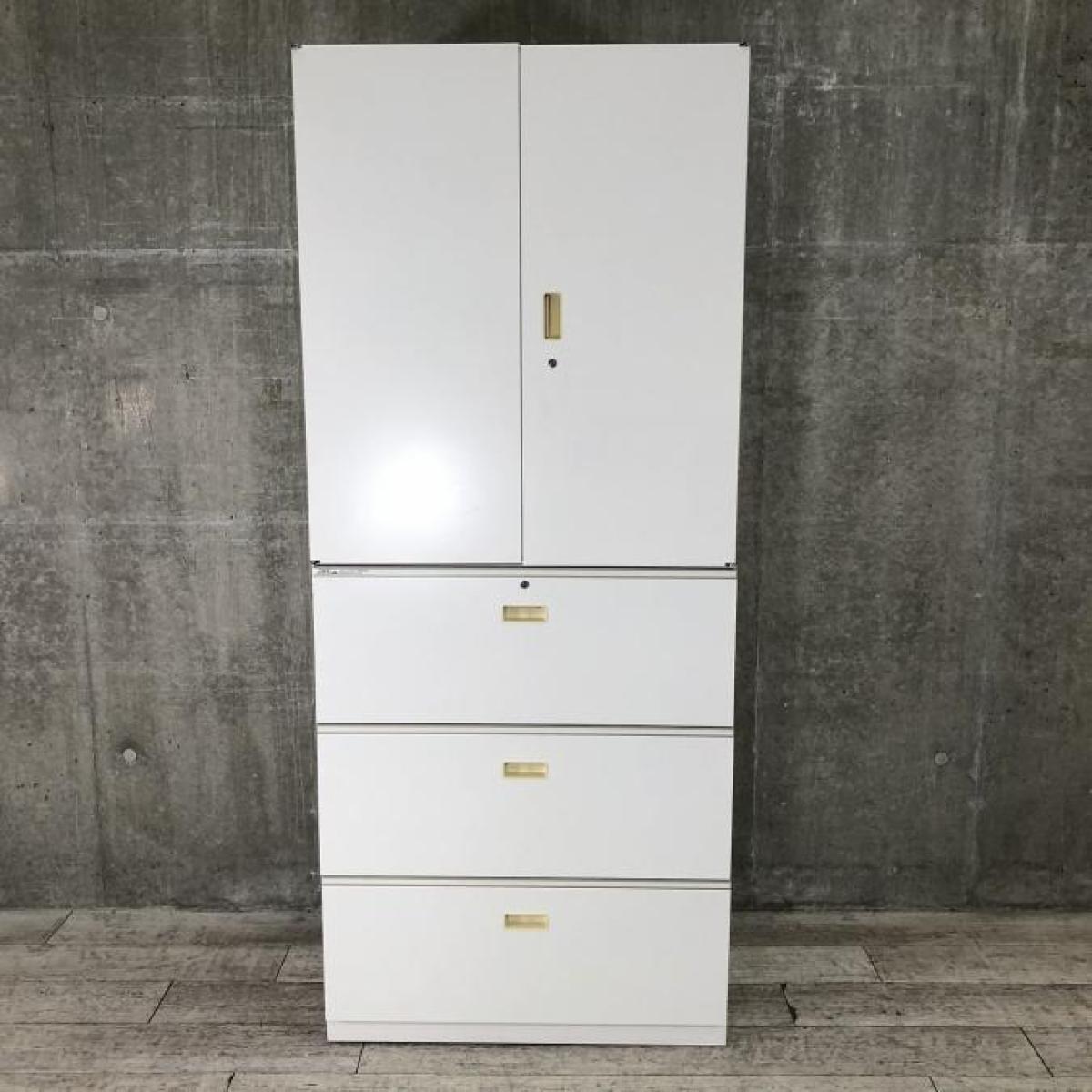 中古】シンライン イトーキ/ITOKI ハイキャビネット／両開き＋3
