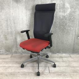 訳アリ品【関東倉庫在庫品】【充実した機能でワーカーをサポート！】■コクヨ製　フォスター　肘付ハイバックチェア　■レッド【弊社使用欄：A00968685】【ECBMC】【在庫入替セール品につき限定特価！】