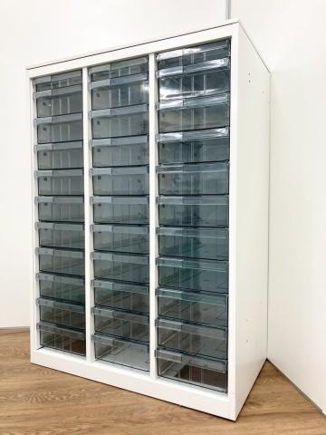 引取5千円引 オカムラ オフィス クリアトレー キャビネット 収納 B4 23段 引取5千円引 オカムラ オフィス クリアトレー キャビネット 収納 B4 23