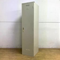 ライオン　1人用更衣ロッカー　ニューグレー　鍵付き　シリンダー錠