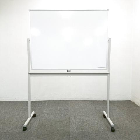 中古　ホワイトボード 移動式 キャスター付き 両面 幅180cm 高さ90cm Amazon | 【工場直販店】ホワイトボード600*900mm 両面回転式