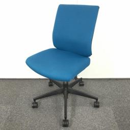 【コクヨのロングセラー商品！背骨のS字形状にジャストフィット！】■コクヨ（KOKUYO）製　ウィザード2(Wizard2)　肘無し　ローバック　■ブルー