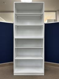【西】【福岡西店在庫】【上下セット】【コクヨ】【エディア】【オープン書庫】【ホワイト】【収納】【高さ2150㎜】【福岡オフィス家具】【福岡中古家具】【中古事務什器】【中古チェア】【中古椅子】