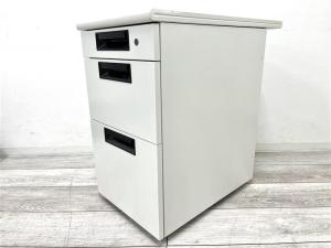 【☆H700の脇机が入荷☆】◆プラス/フラットライン　脇机　キャスター無し　収納　博多　天神　中古　オフィスバスターズ