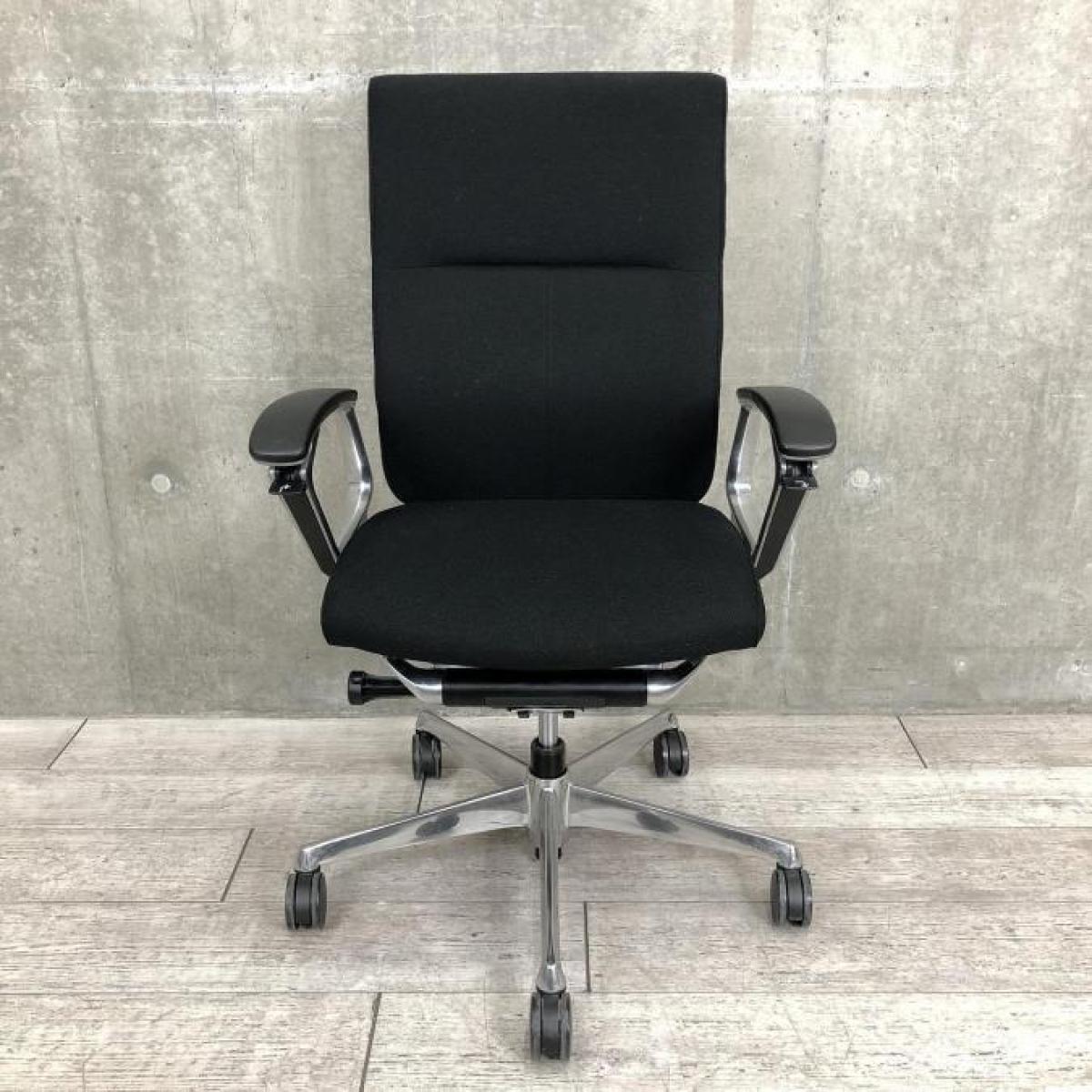 中古】デュークチェア CZ45ZR オカムラ/okamura 肘付ハイバック
