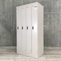 【シンプルでスタンダードな更衣ロッカー！移転や増員を検討されている方にオススメ！】■コクヨ（KOKUYO）　LKシリーズ　４人用更衣ロッカー　■ニューグレー 　■シリンダー錠　オフィスバスターズ　心斎橋店