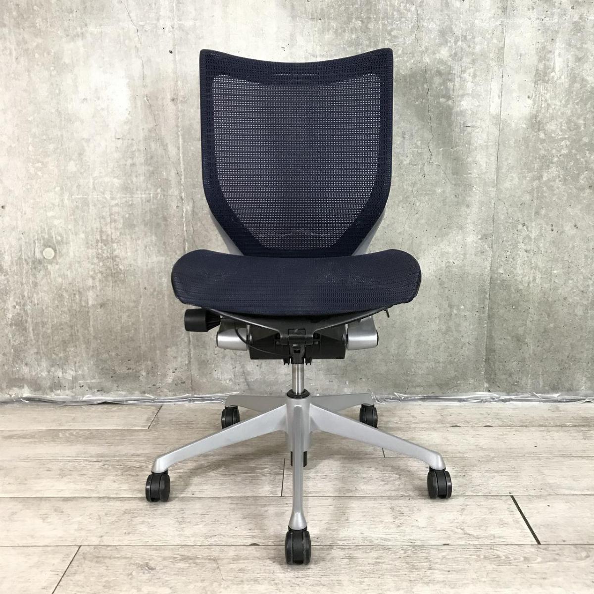 中古】バロンメッシュチェア CP33CR FDH4 オカムラ/okamura 肘無
