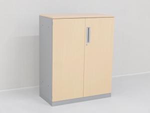 【遠方倉庫在庫品】■コクヨ（KOKUYO）製　エディア（EDIA）扉：ライトナチュラル（木目調）　本体：フラットシルバー　■シリンダー錠【RA】