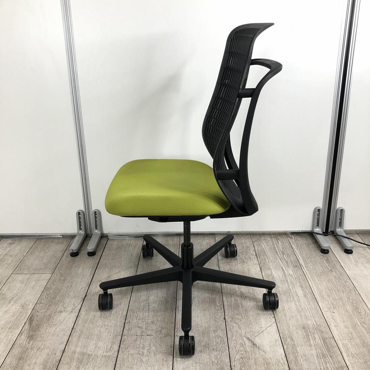 【未使用】内田洋行　ウチダ　AJチェア　ハイバック　肘なし　ブラック 中古】AJチェア ウチダ/UCHIDA 肘無ハイバックチェア 520615