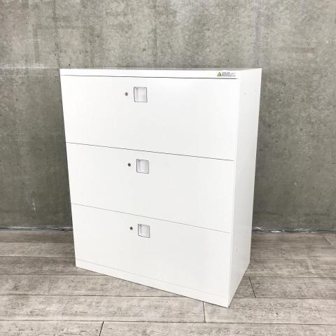 【中古】レクトライン 4BG3CZ ZA75 オカムラ（okamura） ローキャビネット／ラテラル