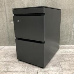 【数量限定価格！】【クールなスタイリッシュデザイン！使い勝手もばっちりな3段ワゴン！】■コクヨ（KOKUYO）製　GXワゴン　3段ワゴン　フリアド用ワゴン　H650mm　■ブラック　■シリンダー錠
