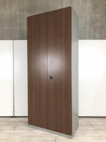 【中古】レクトライン  オカムラ（okamura） ハイキャビネット／両開き