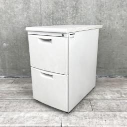 【関東倉庫在庫品】【事務作業にオススメの脇机！】■イトーキ製　CZシリーズ　脇机2段　■ホワイト【弊社使用欄：A00982478】【ECBMC】【在庫入替セール品につき限定特価！】