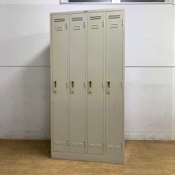 中古品　4人用鍵付きオフィスロッカー　綺麗め 店頭引き渡し限定】 ロッカー オフィスロッカー 4人用 カギ付き