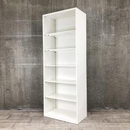 【数量限定！通常中古価格よりお安く！】■オカムラ　レクトラインシリーズ　オープン書庫　6段収納　W800×D450×H2150mm　ベース無【元スライドキャビネット仕様】