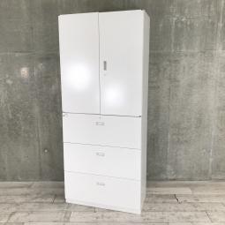 【収納力抜群！】両開き×3段ラテラル■イトーキ/シンライン/ホワイト【倉庫在庫品】【TH】【KS】