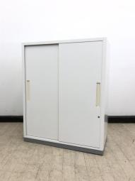 【スライド扉でスペースを有効活用！】狭いスペースでも使いやすい！
■イナバ/TF/ホワイト　スチール引き違い　引戸書庫