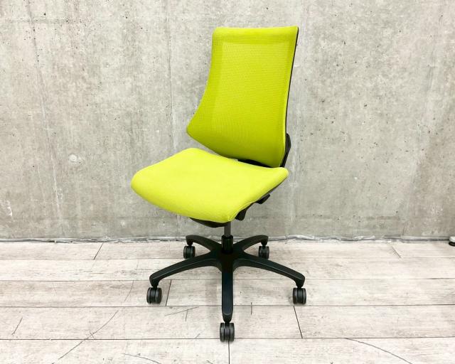 【中古】エフメッシュ KF-370JB-T1Q6 イトーキ（ITOKI） 肘無ハイバックチェア