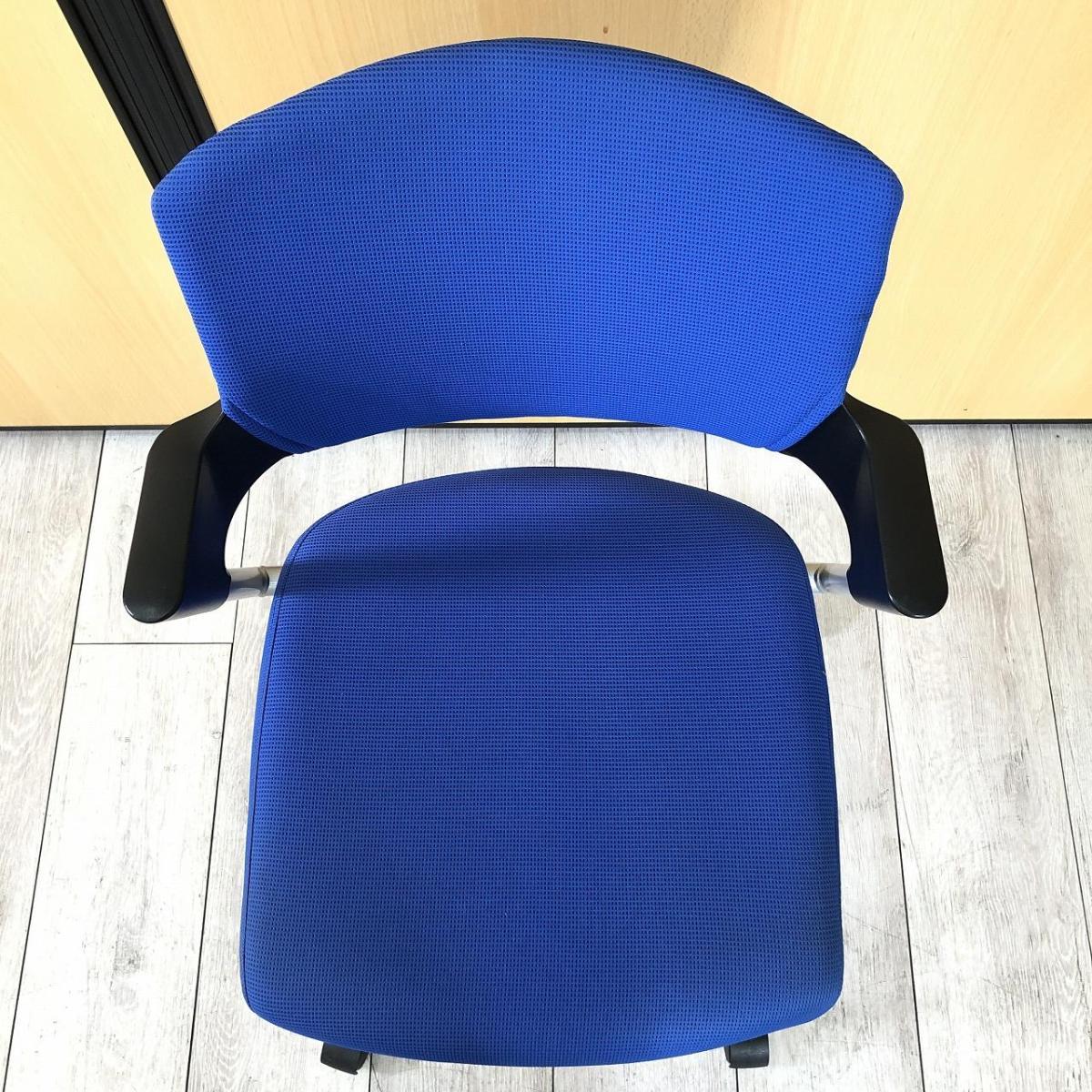 コクヨ 会議用イス プロッティ CK-582 スタッキングチェア 肘付き 2012年製 ブルー KOKUYO ファニチャー 札幌市北区屯田 中古】プロッティチェア CK-582C コクヨ/KOKUYO スタッキング