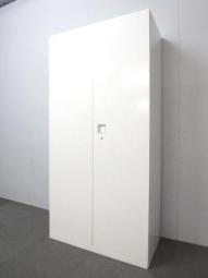 【1台限定入荷！】女性でも使いやすい高さ1800mmタイプ！　■オカムラ　レクトライン　ハイキャビネット　/　両開き　/　観音開き　/　書類収納　/　書類整理　/　ホワイト