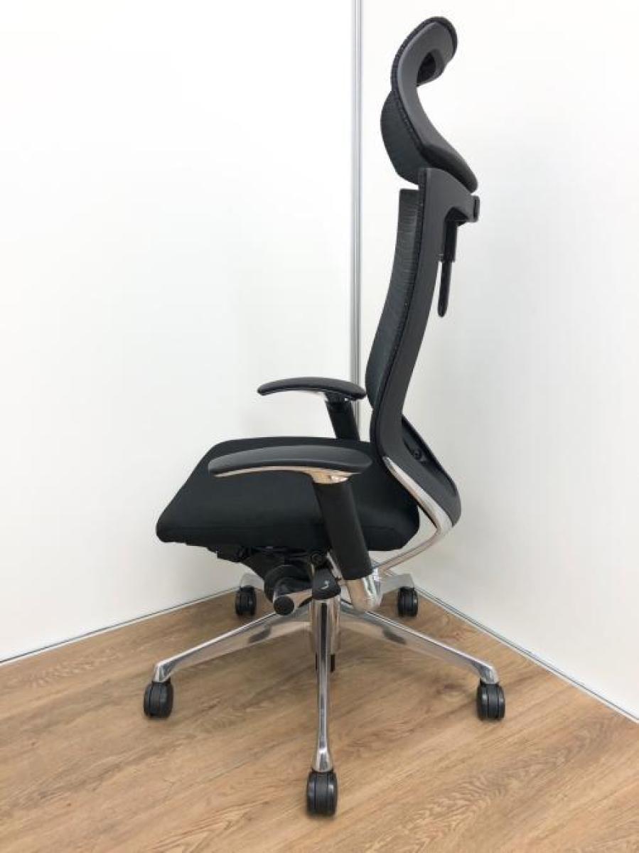 女の子向けプレゼント集結 中古】バロンチェア 肘付ハイバックチェア オカムラ/okamura その他