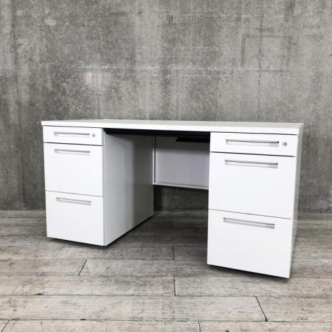 【中古】CZRデスク CZR-147BAC-9W9 イトーキ（ITOKI） 両袖机