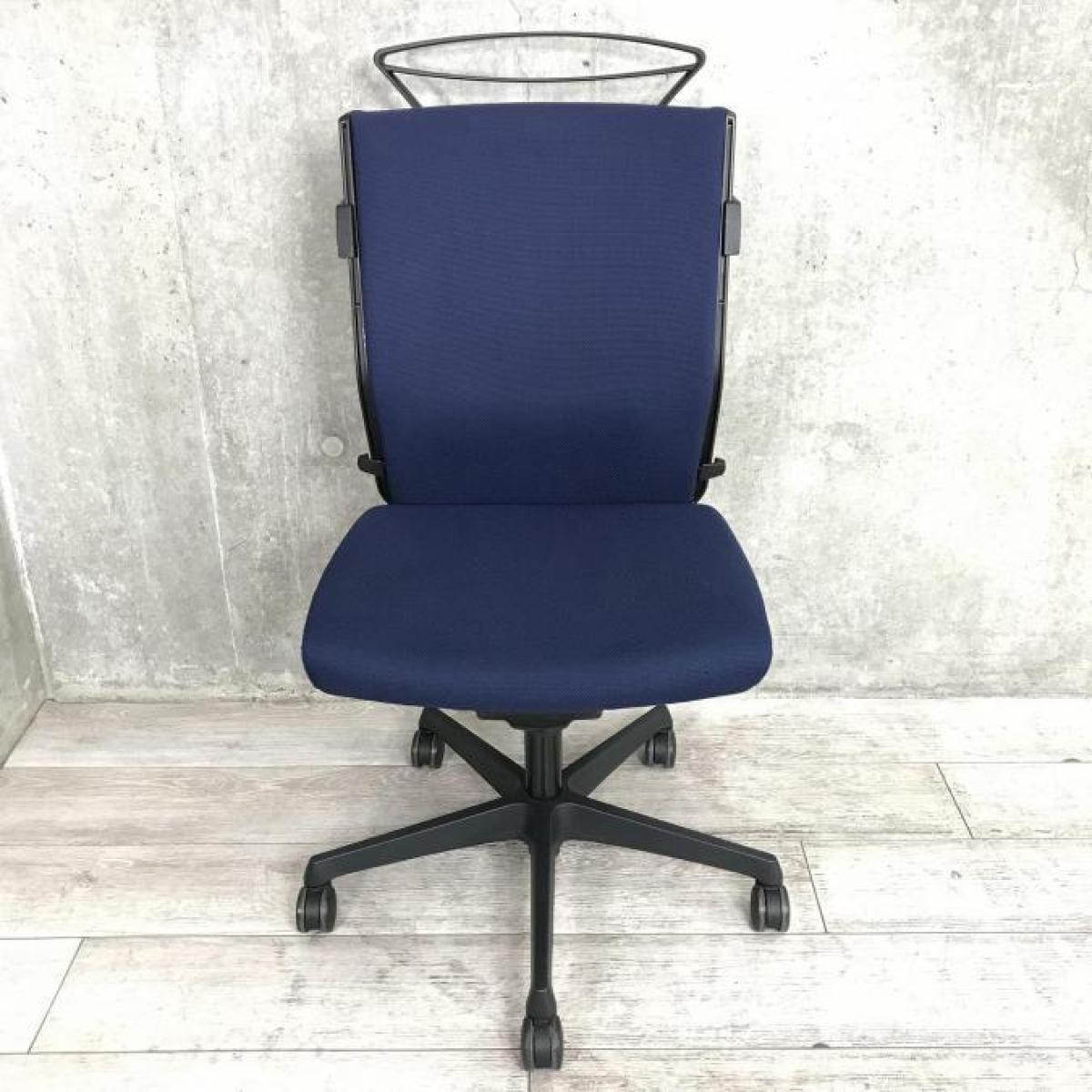 okamura/オカムラ★CE/HZ★30.4万★黒/革張り★高級　② 中古】エスクード C435ZR-FFW4 オカムラ/okamura 肘無ハイバック