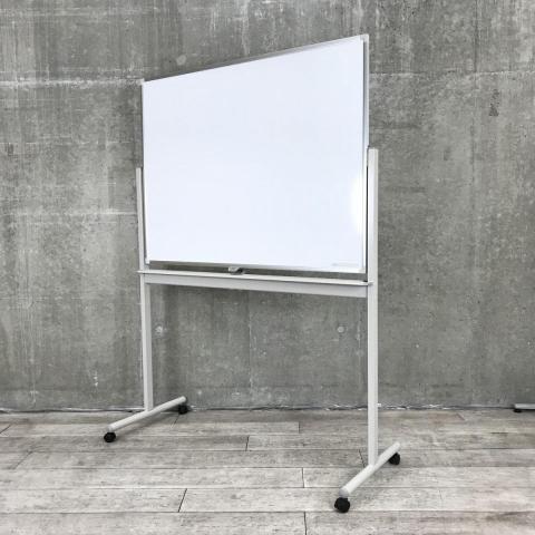 中古　ホワイトボード 移動式 キャスター付き 両面 幅180cm 高さ90cm 中古 ホワイトボード 移動式 キャスター付き 両面 幅180cm 高さ