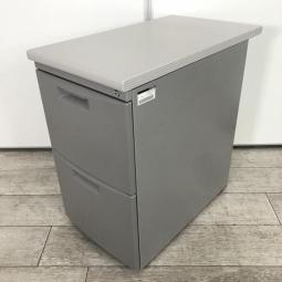 【在庫入替セール品！】デスク横に置いて収納と作業スペースを同時に確保！ファイル収納に強い2段タイプの脇机！
■イトーキ/CZ/グレー　■高さ：700mm