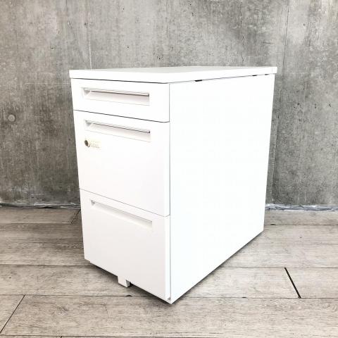 脇デスク 2段 CZ 袖机 イトーキ ホワイトW 【中古】（中古】CZ