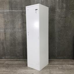 【安心の国内メーカー!掃除用具入れにもおすすめ!】■KOKUYO(コクヨ) LKシリーズ 1人用更衣ロッカー 縦型ロッカー ■ホワイト ■シリンダー錠