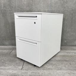 【ロット入荷】A4ファイルを2段収納！ホワイトワゴンが入荷です！■プラス製　US　2段ワゴン　■ホワイト　■キャスター付　【デスク下の収納・書類管理に【A00934411】【在庫入替セール】【IB】