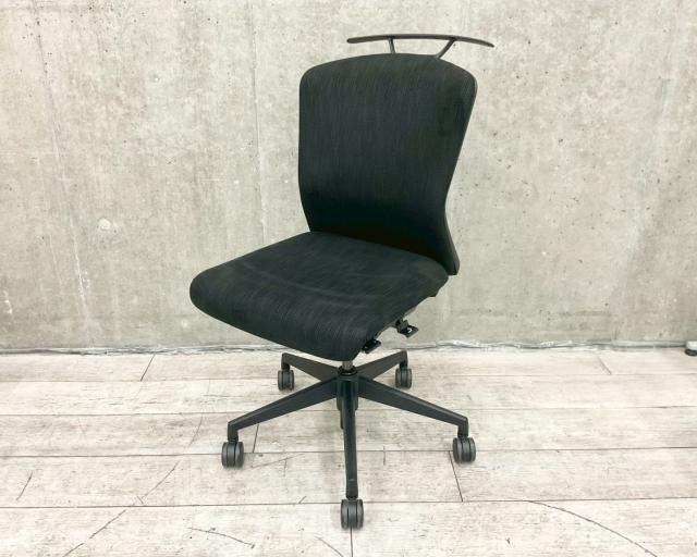 【中古】エルフィ ELA2-00B ウチダ（UCHIDA) 肘無ハイバックチェア